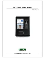 Union Community AC-7000 User Manual preview