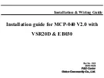 Preview for 1 page of Union Community MCP-040 Installation Manual