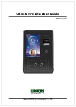 Preview for 1 page of Union Community UBio-X Pro Lite User Manual