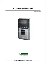 Предварительный просмотр 1 страницы Union Community Virdi AC-2100 User Manual