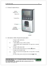 Предварительный просмотр 8 страницы Union Community Virdi AC-2100 User Manual