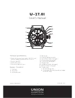 Union Glashuette U-27.01 User Manual preview