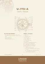 Preview for 1 page of UNION GLASHÜTTE/SA U-7751 A User Manual