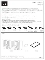 Preview for 1 page of Union Home ARRAY SIDEBOARD LVR00619 Assembly Instructions