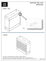 Preview for 3 page of Union Home BEDFORD TALL BOY BDM00040 Manual