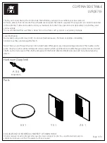 Preview for 1 page of Union Home CORTINA LVR00719 Manual