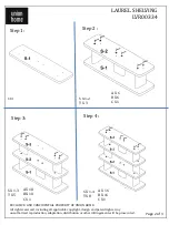 Preview for 2 page of Union Home LAUREL SHELVING LVR00334 Manual