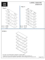 Preview for 3 page of Union Home LAUREL SHELVING LVR00334 Manual