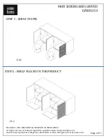 Preview for 2 page of Union Home MOD SIDEBOARD CARVED Quick Manual