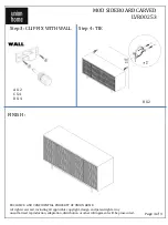 Preview for 3 page of Union Home MOD SIDEBOARD CARVED Quick Manual