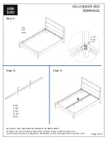 Preview for 2 page of Union Home Oslo Queen Bed BDM00022 Quick Start Manual