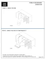 Preview for 2 page of Union Home PABLO SIDEBOARD Quick Manual