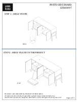 Preview for 2 page of Union Home PORTO SIDE BOARD Manual