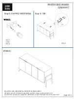 Preview for 3 page of Union Home PORTO SIDE BOARD Manual