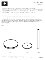 Union Home SHAY PUB TABLE DIN00115 Assembly Instructions preview