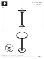 Preview for 2 page of Union Home SHAY PUB TABLE DIN00115 Assembly Instructions