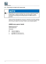 Preview for 20 page of Union Instruments CWD3000 EXP Operating Instructions Manual