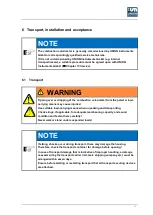 Preview for 31 page of Union Instruments CWD3000 EXP Operating Instructions Manual