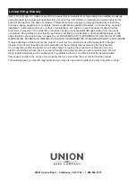Preview for 8 page of Union 57039 Owner'S Manual & Safety Instructions