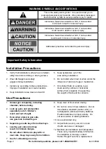 Preview for 2 page of Union 59549 Owner'S Manual & Safety Instructions