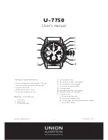 Preview for 1 page of Union U-7750 User Manual
