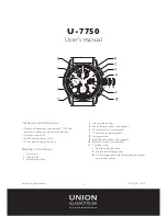 Предварительный просмотр 1 страницы Union U-7750 User Manual