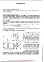 Preview for 13 page of UnionSpecial 266 Instructions For Adjusting And Operating