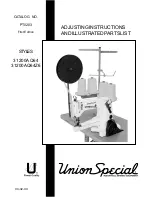 Preview for 1 page of UnionSpecial 31200AQ64Z6 Adjusting Instructions And Illustrated Parts List