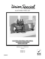 UnionSpecial 39500TYA Illustrated Parts List предпросмотр