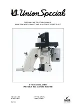 UnionSpecial 4500A Original Instruction Manual preview