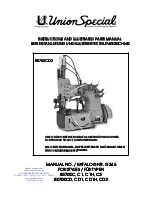 UnionSpecial 80700CD2 Instructions And Parts Manual preview