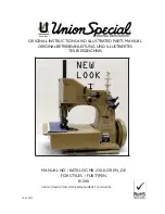 UnionSpecial 81200 SERIES Original Instructions Manual preview