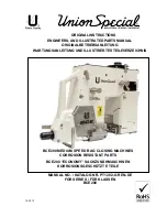 UnionSpecial BCE200 Original Instructions Manual preview