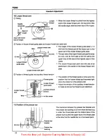 Предварительный просмотр 22 страницы UnionSpecial FS322 Engineer'S Manual