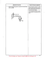 Предварительный просмотр 33 страницы UnionSpecial FS322 Engineer'S Manual