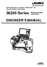 Preview for 1 page of UnionSpecial Juki 36200 Series Engineer'S Manual