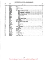 Preview for 45 page of UnionSpecial LF612K112HJ Adjusting Instructions And Illustrated Parts List