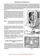 Preview for 17 page of UnionSpecial LF612KlOOHB Adjusting Instructions And Illustrated Parts List