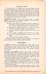 Preview for 7 page of UnionSpecial Picoetta G79000 Series Instructions For Installing, Operating And Adjusting With List Of Parts