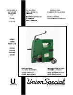 UnionSpecial PT0102 Instructions And Illustrated Parts List preview
