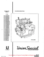 UnionSpecial SP100 Series Adjusting Instructions preview