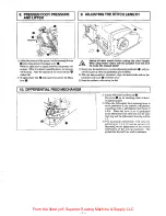 Preview for 9 page of UnionSpecial SP100 Series Adjusting Instructions