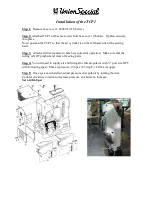 UnionSpecial TCP1 Owner'S Manual & Installation Instructions preview