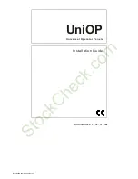 UniOP BKDC-16 Installation Manual preview