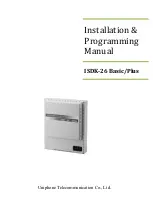 Uniphone ISDK-26 Basic Installation & Programming Manual preview