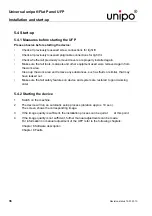 Preview for 38 page of unipo UFP 6" Operating Manual