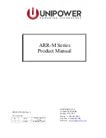 Preview for 1 page of Unipower ARR-M Series Product Manual