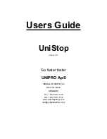 Unipro UniStop User Manual предпросмотр