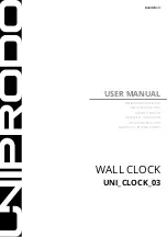 UNIPRODO UNI CLOCK 03 User Manual preview