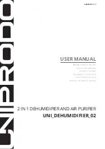 UNIPRODO UNI DEHUMIDIFIER 02 User Manual preview